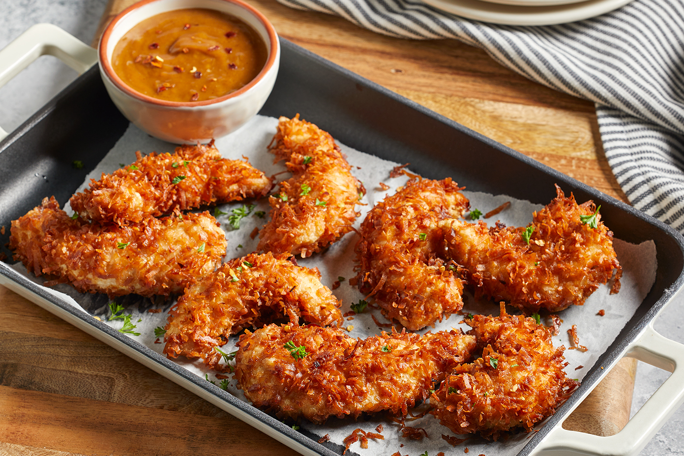 Cayenne Coconut Crusted Chicken