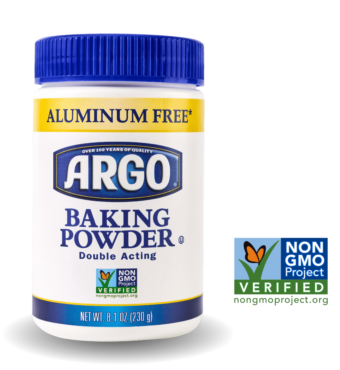 Argo® Baking Powder is Non-GMO Project Verified