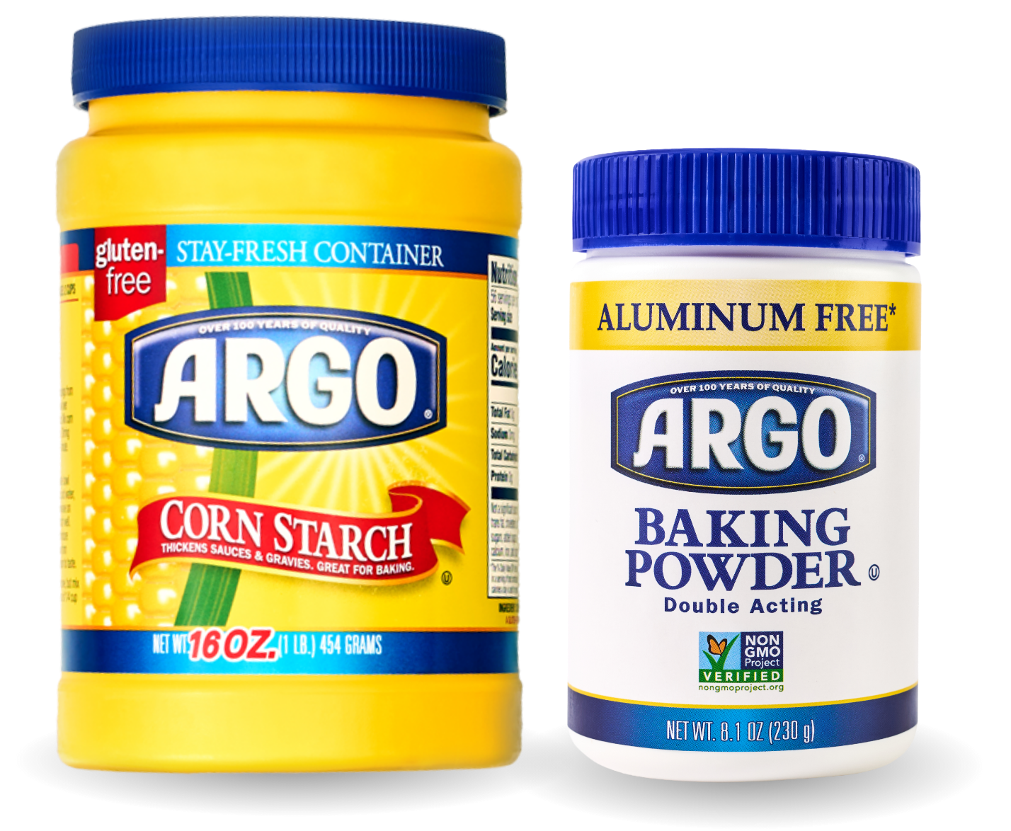 Argo® Corn Starch and Argo® Baking Powder